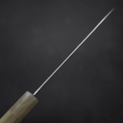 Santoku Silver Steel #3 Tsuchime Damas Manche en Buffle et Magnolia 170mm-[Musashi]-[Couteaux de cuisine japonais]