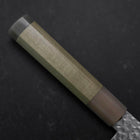 Santoku Silver Steel #3 Tsuchime Damas Manche en Buffle et Magnolia 170mm-[Musashi]-[Couteaux de cuisine japonais]