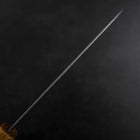 Santoku Silver Steel #3 Tsuchime Damas Manche en Chêne 165mm-[Musashi]-[Couteaux de cuisine japonais]
