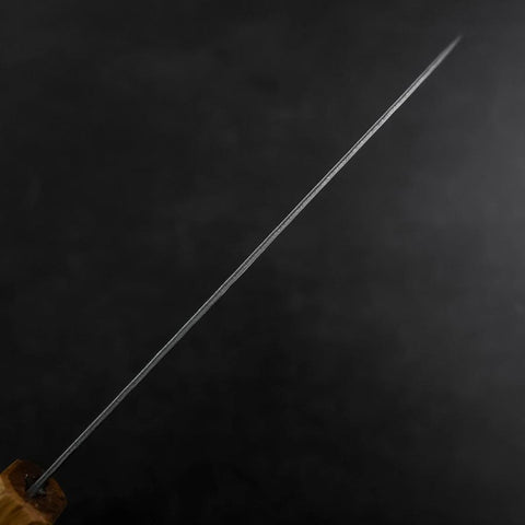 Santoku Silver Steel #3 Tsuchime Damas Manche en Chêne 165mm-[Musashi]-[Couteaux de cuisine japonais]