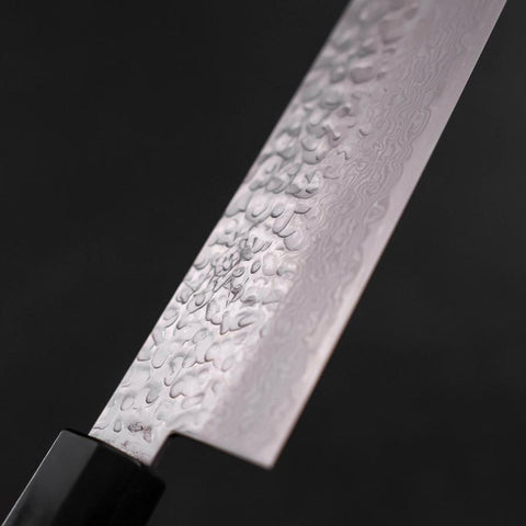 Santoku Silver Steel #3 Tsuchime Damas Manche en Noyer 170mm-[Musashi]-[Couteaux de cuisine japonais]