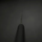 Santoku Stainless Clad Blue Steel #2 Kurouchi Rubber Handle 165mm-[Musashi]-[Japanese-Kitchen-Knives]