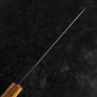 Santoku Sweden Steel Miroir Nashiji Washi Damas Manche Yaki Urushi 165mm-[Musashi]-[Couteaux de cuisine japonais]
