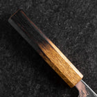 Santoku Sweden Steel Miroir Nashiji Washi Damas Manche Yaki Urushi 165mm-[Musashi]-[Couteaux de cuisine japonais]