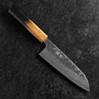Santoku Sweden Steel Miroir Nashiji Washi Damas Manche Yaki Urushi 165mm-[Musashi]-[Couteaux de cuisine japonais]