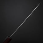 Santoku Sweden Steel Nashiji Washi Damas Manche Urushi Pourpre 165mm-[Musashi]-[Couteaux de cuisine japonais]