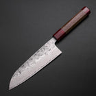 Santoku Sweden Steel Nashiji Washi Damas Manche en Noyer 165mm-[Musashi]-[Couteaux de cuisine japonais]