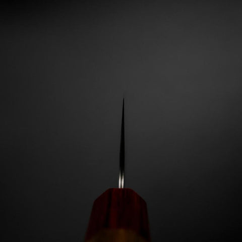 Santoku Sweden Steel Nashiji Washi Damas Manche en Noyer 165mm-[Musashi]-[Couteaux de cuisine japonais]