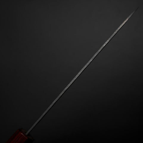 Santoku Sweden Steel Nashiji Washi Damas Manche en Noyer 165mm-[Musashi]-[Couteaux de cuisine japonais]