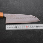 Santoku Sweden Steel Nashiji Washi Manche en Chêne 165mm-[Musashi]-[Couteaux de cuisine japonais]