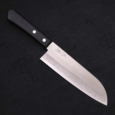 Santoku VG-1 Damas Manche Occidental 170mm-[Musashi]-[Couteaux de cuisine japonais]