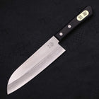 Santoku VG-1 Damas Manche Occidental Noir 170mm-[Musashi]-[Couteaux de cuisine japonais]