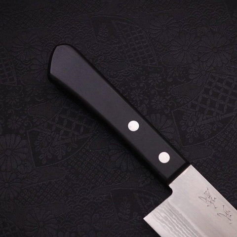 Santoku VG-1 Damas Manche Occidental Noir 170mm-[Musashi]-[Couteaux de cuisine japonais]