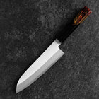 Santoku VG-1 Kasumi Manche Urushi Brûlé 180mm-[Musashi]-[Couteaux de cuisine japonais]