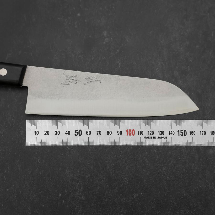 Santoku VG-1 Nashiji Manche Occidental Noir 165mm-[Musashi]-[Couteaux de cuisine japonais]