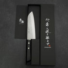 Santoku VG-1 Nashiji Manche Occidental Noir 165mm-[Musashi]-[Couteaux de cuisine japonais]