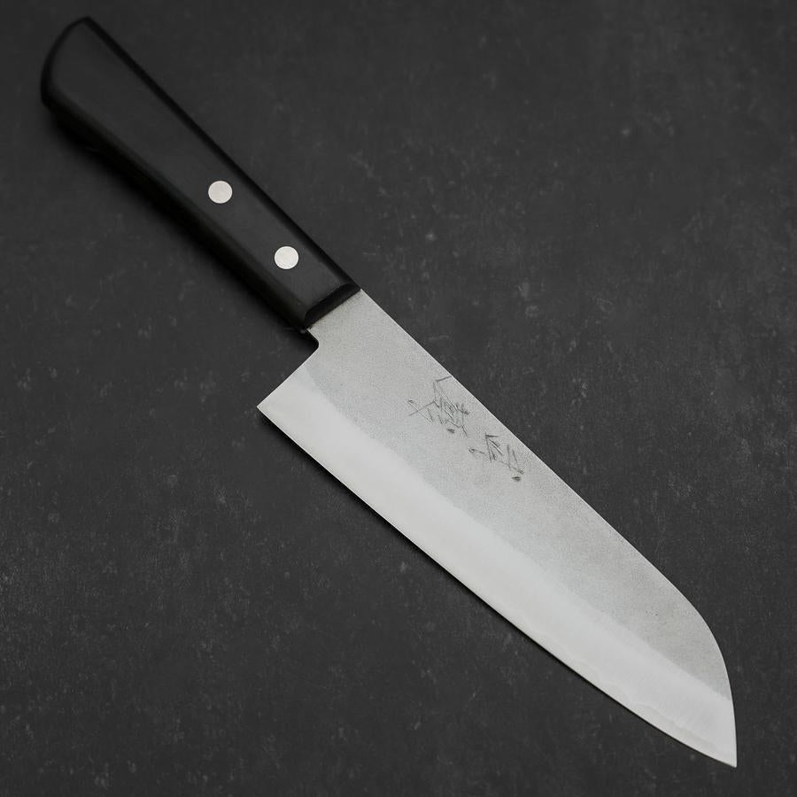 Santoku VG-1 Nashiji Manche Occidental Noir 165mm-[Musashi]-[Couteaux de cuisine japonais]