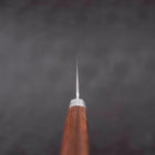 Santoku VG-1 Nashiji Manche Occidental Rouge 170mm-[Musashi]-[Couteaux de cuisine japonais]