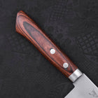 Santoku VG-1 Nashiji Manche Occidental Rouge 170mm-[Musashi]-[Couteaux de cuisine japonais]