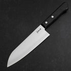 Santoku VG-1 Poli Manche Occidental Bleu Sombre 165mm-[Musashi]-[Couteaux de cuisine japonais]
