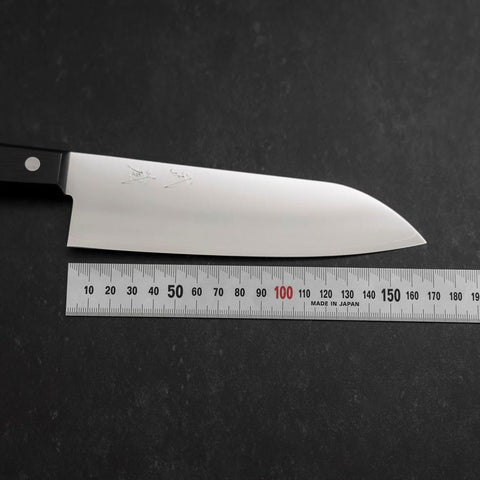 Santoku VG-1 Poli Manche Occidental Bleu Sombre 165mm-[Musashi]-[Couteaux de cuisine japonais]