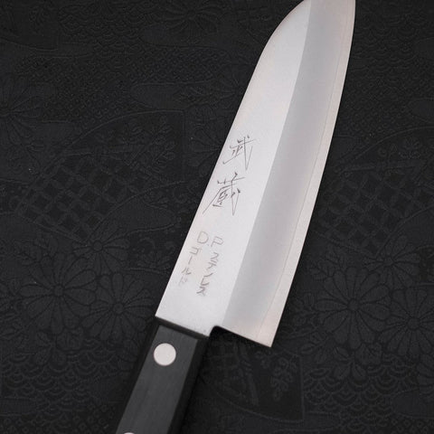 Santoku VG-1 Poli Manche Occidental Noir 140mm-[Musashi]-[Couteaux de cuisine japonais]