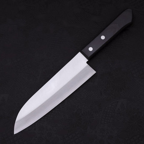 Santoku VG-1 Poli Manche Occidental Noir 165mm-[Musashi]-[Couteaux de cuisine japonais]