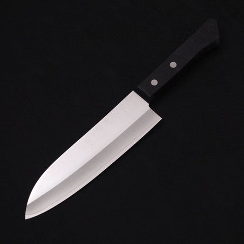 Santoku VG-1 Poli Manche Occidental Noir 165mm-[Musashi]-[Couteaux de cuisine japonais]