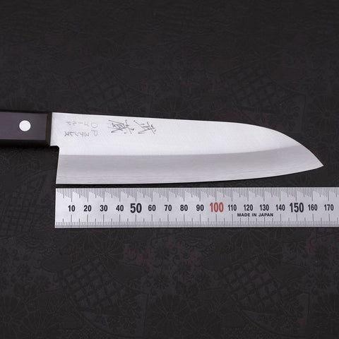 Santoku VG-1 Poli Manche Occidental Noir 165mm-[Musashi]-[Couteaux de cuisine japonais]