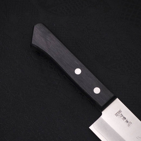 Santoku VG-1 Poli Manche Occidental Noir 165mm-[Musashi]-[Couteaux de cuisine japonais]