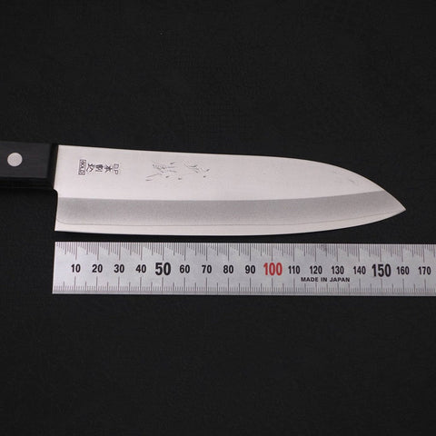 Santoku VG-1 Poli Manche Occidental Noir 165mm-[Musashi]-[Couteaux de cuisine japonais]