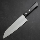 Santoku VG-1 Poli Manche Occidental Noir 165mm (Tsuba-nashi)-[Musashi]-[Couteaux de cuisine japonais]