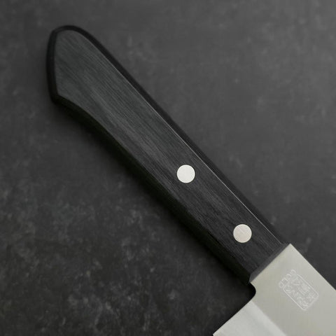 Santoku VG-1 Poli Manche Occidental Noir 165mm (Tsuba-nashi)-[Musashi]-[Couteaux de cuisine japonais]
