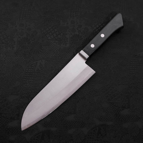 Santoku VG-1 Poli Manche Occidental Noir 170mm-[Musashi]-[Couteaux de cuisine japonais]