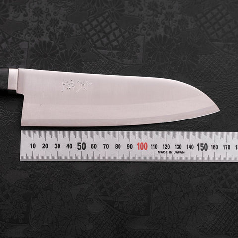 Santoku VG-1 Poli Manche Occidental Noir 170mm-[Musashi]-[Couteaux de cuisine japonais]