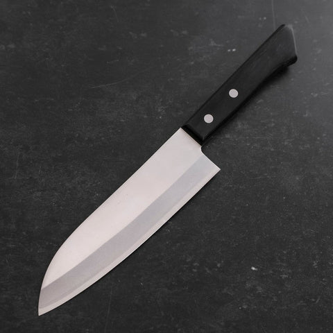 Santoku VG-1 Poli Manche Occidental Noir 180mm-[Musashi]-[Couteaux de cuisine japonais]
