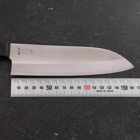 Santoku VG-1 Poli Manche Occidental Noir 180mm-[Musashi]-[Couteaux de cuisine japonais]