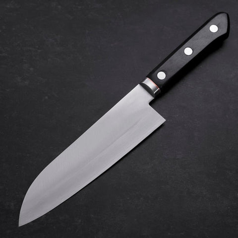 Santoku VG-1 Poli Manche Occidental Noir avec Incrustations en Cuivre 170mm-[Musashi]-[Couteaux de cuisine japonais]