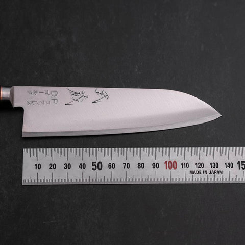 Santoku VG-1 Poli Manche Occidental avec Incrustations Orange 135mm-[Musashi]-[Couteaux de cuisine japonais]