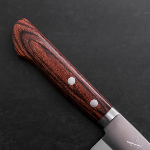 Santoku VG-1 Poli Manche Occidental en Acajou 165mm-[Musashi]-[Couteaux de cuisine japonais]