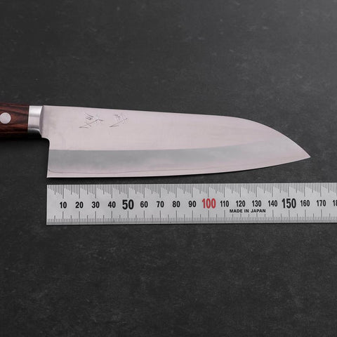 Santoku VG-1 Poli Manche Occidental en Acajou 165mm-[Musashi]-[Couteaux de cuisine japonais]