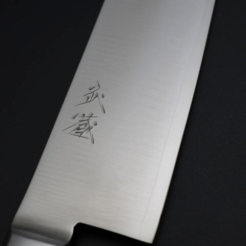 Santoku VG-1 Poli manche Occidental Noir 180mm-[Musashi]-[Couteaux de cuisine japonais]