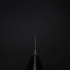 Santoku VG-1 Poli manche Occidental Noir 180mm-[Musashi]-[Couteaux de cuisine japonais]