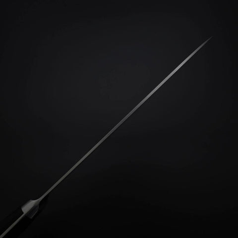 Santoku VG-1 Poli manche Occidental Noir 180mm-[Musashi]-[Couteaux de cuisine japonais]