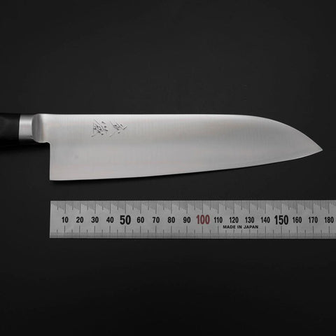 Santoku VG-1 Poli manche Occidental Noir 180mm-[Musashi]-[Couteaux de cuisine japonais]