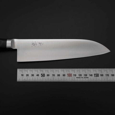 Santoku VG-1 Poli manche Occidental Noir 180mm-[Musashi]-[Couteaux de cuisine japonais]