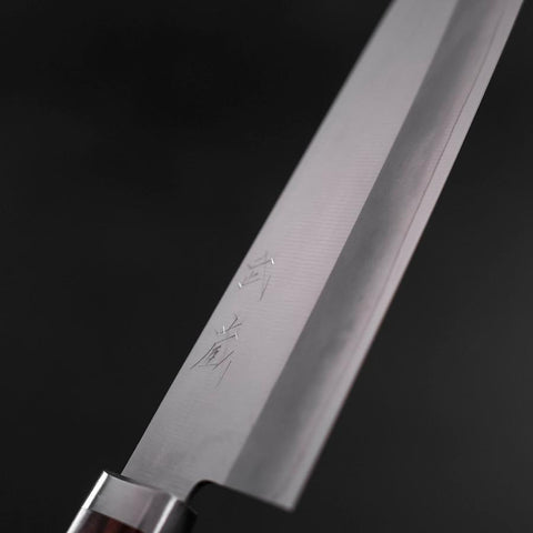 Santoku VG-1 Polished Western Mahogany Handle 165mm-[Musashi]-[Couteaux de cuisine japonais]