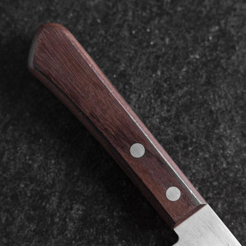Santoku VG-1 Polished Western Rosewood Handle 170mm (Tsuba Nashi) (6.7”)-[Musashi]-[Couteaux de cuisine japonais]