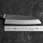 Santoku VG-1 Polished Western Rosewood Handle 170mm (Tsuba Nashi) (6.7”)-[Musashi]-[Couteaux de cuisine japonais]