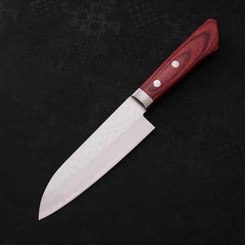 Santoku VG-1 Tsuchime Damascus Western Red Handle 130mm (5.1”)